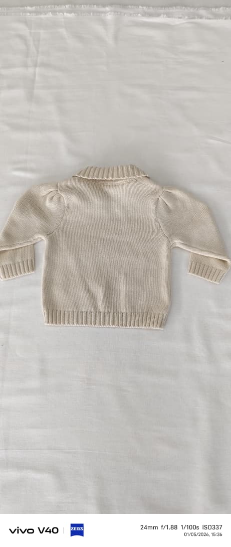 The Magnolia Oversized Collar Pullover - Cream