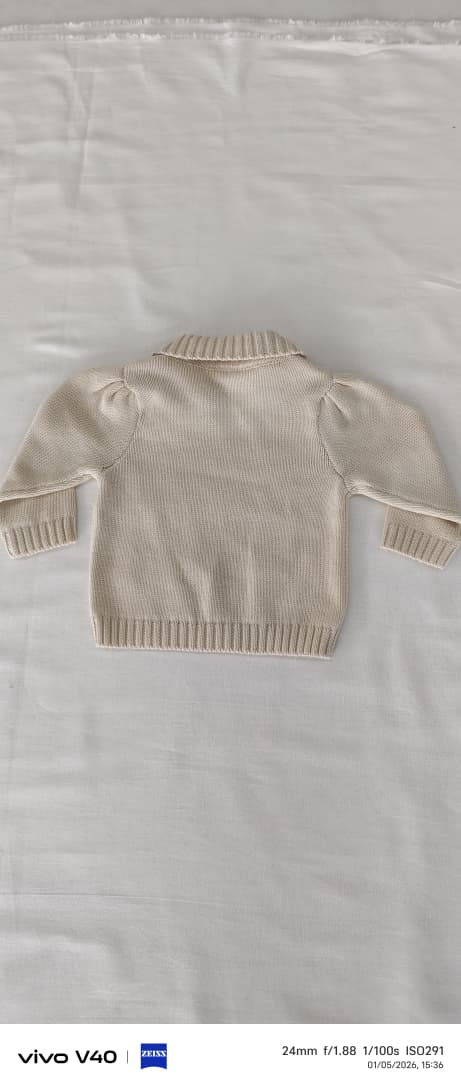 The Magnolia Oversized Collar Pullover - Cream