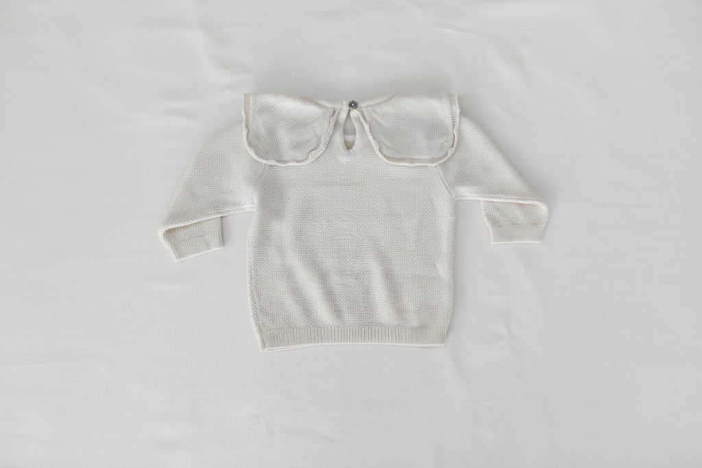 English Garden Embroidered Collar Pullover