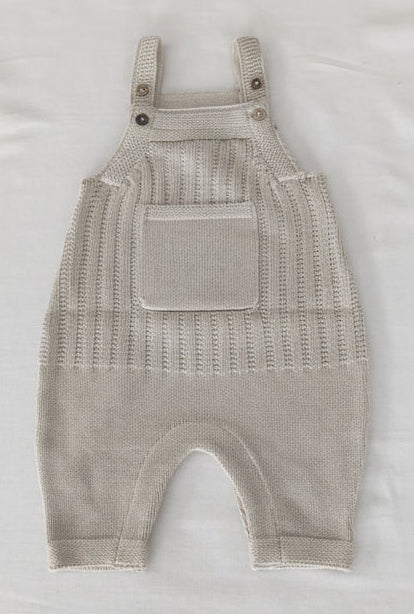 The Heirloom Pocket Romper: Oatmeal