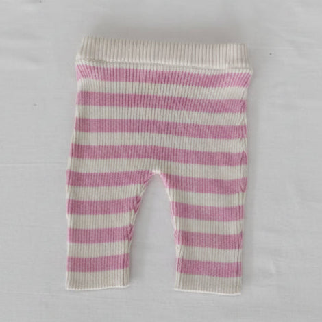 The Candy Stripe Rib-Knit Leggings