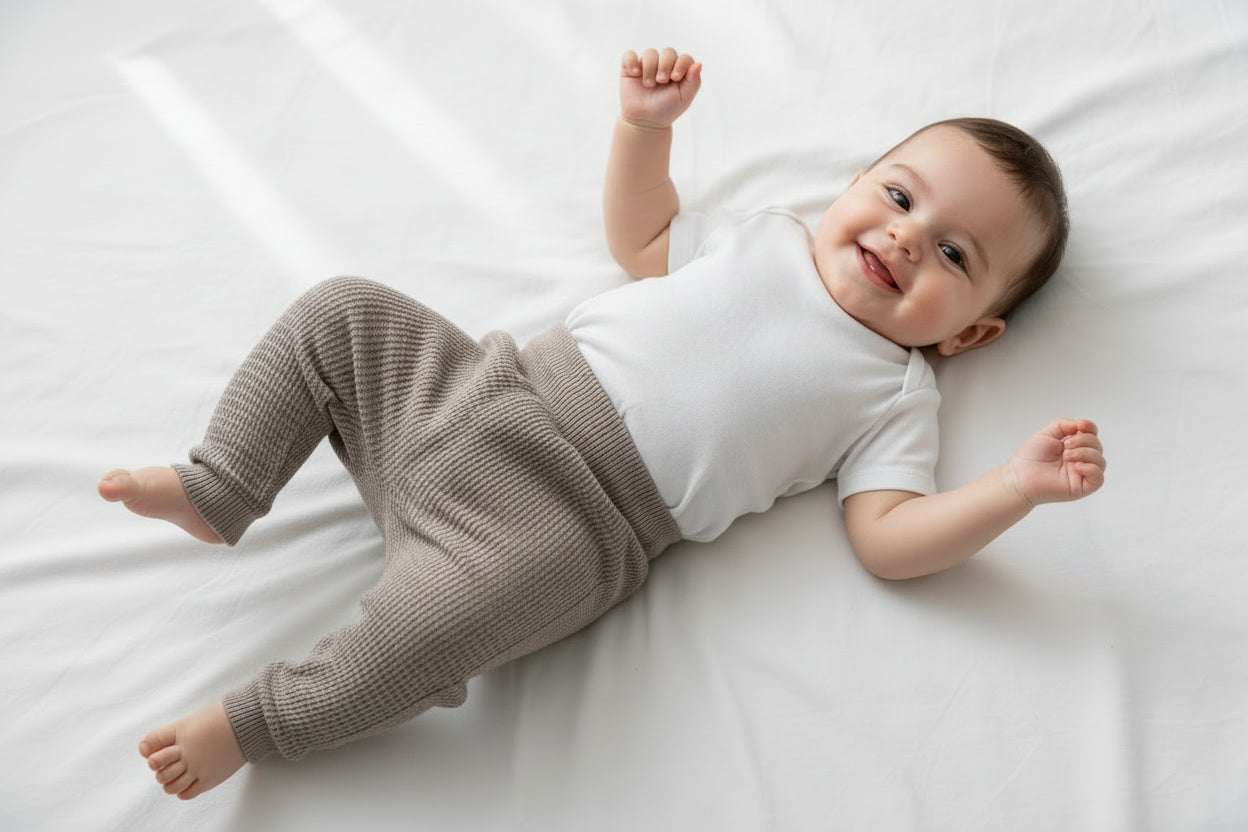 The Highland Honeycomb Knit Pants-Taupe