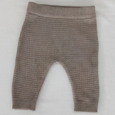 The Highland Honeycomb Knit Pants-Taupe